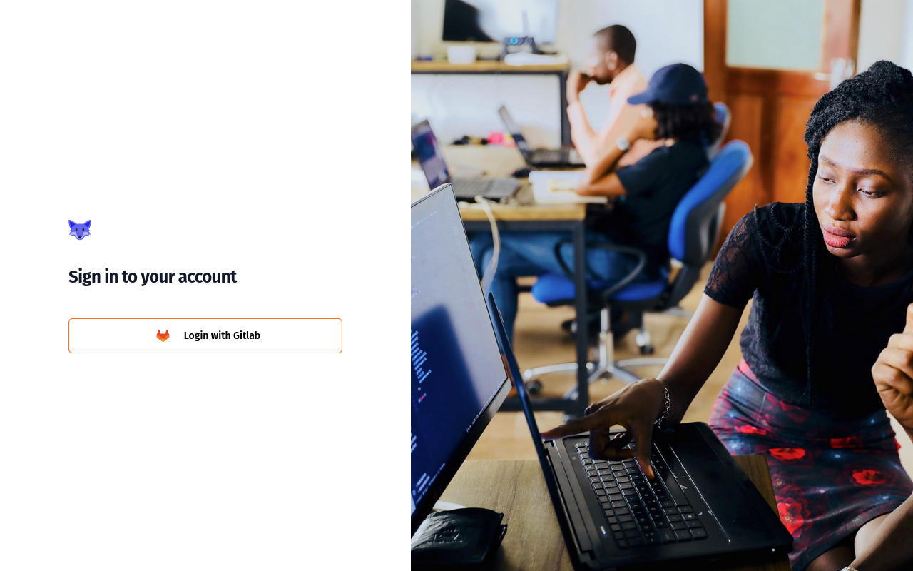 GitLab Classroom login page