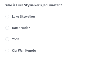 A single-choice question